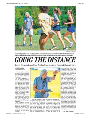 GOING THE DISTANCE, FrederickNewsPost, 2025.09.13.pdf