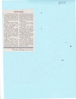 Sylvia Flook Obituary, November 24, 2015.pdf