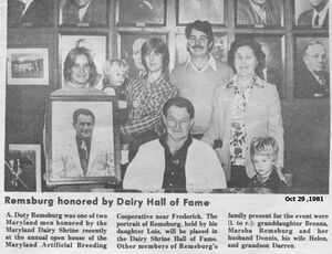 Doty Remsburg honored by Dairy Hall of Fame in 1981.jpg