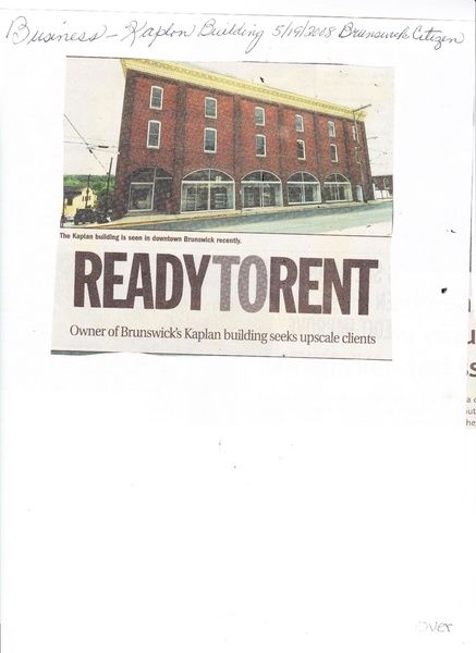 File:Kaplon Building for Rent from The Brunswick Citizen, May 19, 2008.pdf
