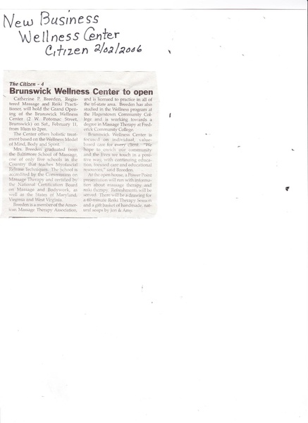 File:Brunswick Wellness Center from The Brunswick Citizen, February 2, 2006.pdf