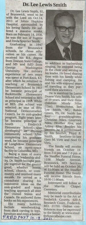 Dr. Lee Lewis Smith Obituary October 14, 2011.jpg