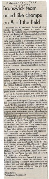File:Little League 1995 Champs On & Off The Field from The Frederick News-Post, August 21, 1995.jpg