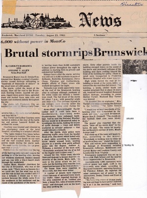 Storm Rips Brunswick From The Frederick News Post, August 23, 1983.pdf