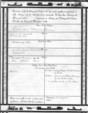 Cecelia Morris Brown, Distinguished Citizen 1986 (2).jpg