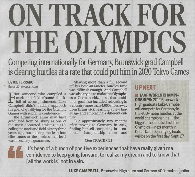 File:Track 2019, Luke Campbell On Track for the Olympics from The Frederick News-Post, August 14, 2019.pdf