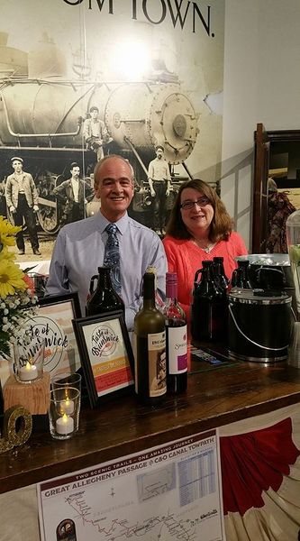 File:Mayor Jeff Snoots and Abbie Ricketts in the Brunswick Heritage Museum during The Taste of Brunswick March 18, 2017.jpg