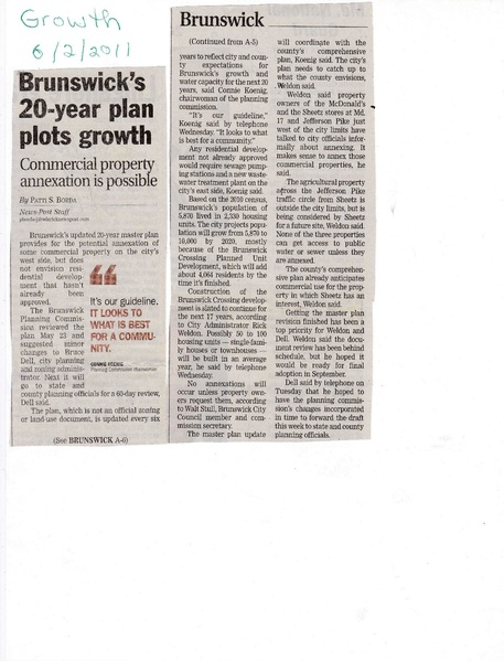 File:Growth Plan for 20 Years from The Frederick News-Post, June 2, 2011.pdf