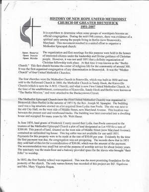 New Hope Methodist Church History, 1851 - 2007.jpg