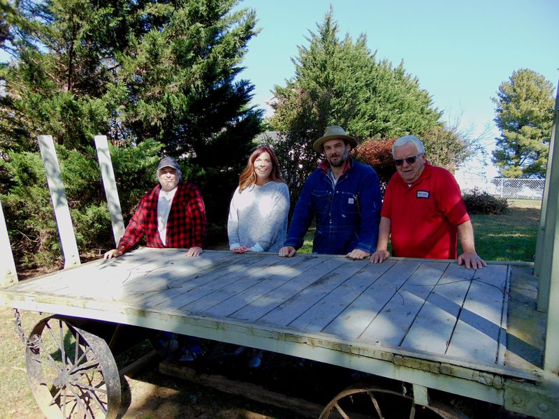 File:Museum 2018, Luggage Cart,Westley White, Kimberlee Butler, Phillips Wisor and Norm Cornelius October 25, 2018.JPG