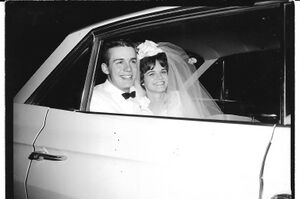 Newlyweds Jim and Sandy Cox.JPG