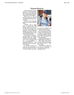 Thomas Dixon Sr., FrederickNewsPost, 2025.12.08.pdf