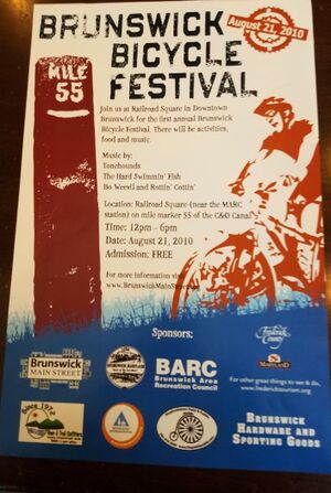 Brunswick Bicycle Festival Poster Ausust 21, 2010.jpg