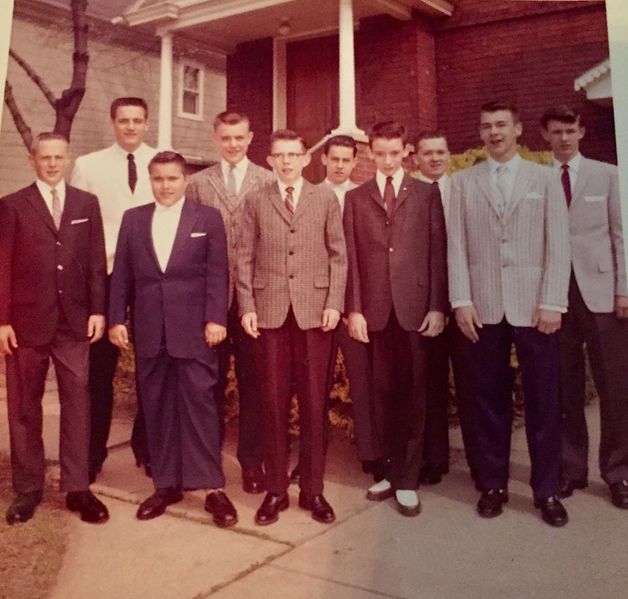 File:Gene Bowers's Sunday School Class standing in front of Bethany Lutheran Church - April 1960.jpg