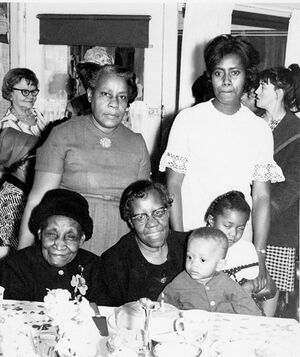 Mary Pauline Brooks with her family, four generations.jpg