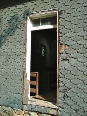 Ceres Bethel African Methodist Episcopal (AME) Church, side door.jpg