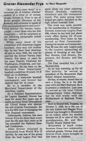 Grover Alexander Frye, Distinguished Citizen 1984 (5).jpg