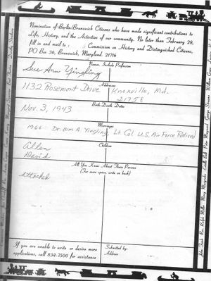 Sue Ann Yingling, Distinguished Citzen 1989 (1).jpg