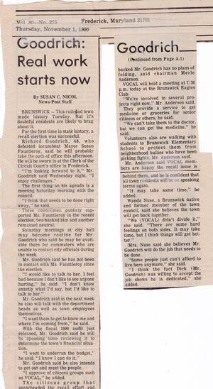 Mayor Richard Goodrich- Real work starts now 1992.jpg