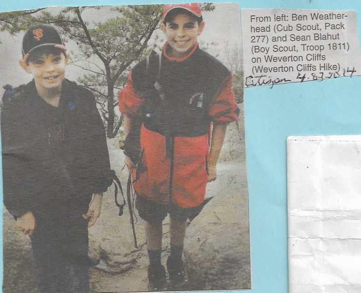 File:Ben Weatherhead and Sean Blahut on Weverton Cliffs from The Brunswick Citizen, April 23, 2014.jpg
