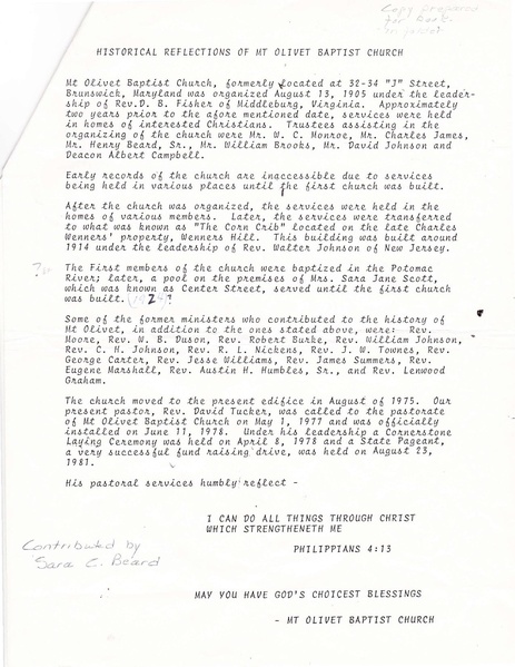 File:Mt. Olivet Baptist, History, 1905.pdf