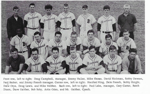 Baseball 1966 BHS varsity baseball team.png