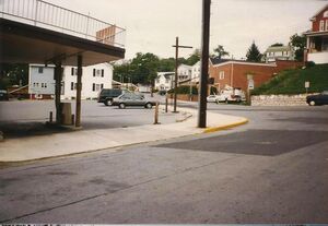 Petersville Road next to City Hall looking West 1997.jpg