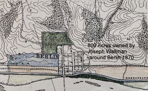 D Mcintire map of Berlin 1840 Joseph land.jpg