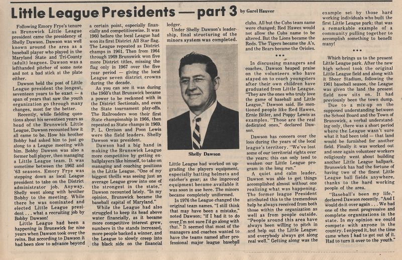 File:Little League 1985 President Shelly Dawson from The Brunswick Citizen, Vol 12, No 17, April 25, 1985.jpg