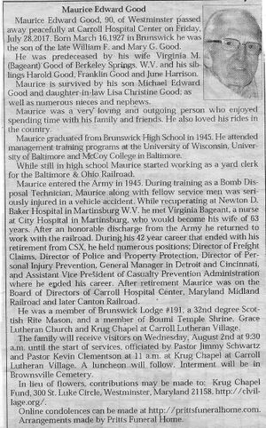 Maurice Edward Good, Distinguished Citizen 1987 (4).jpg