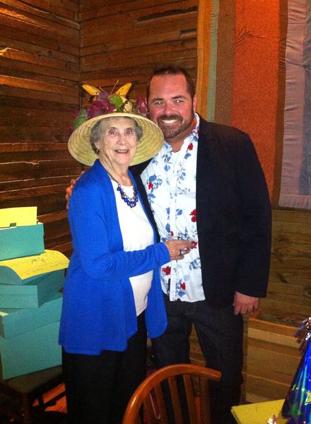 File:David Michael Eshbaugh wih his Grandmother Maxine Hamilton, April 2014 Photo from Peggy Jean Lewis.jpg