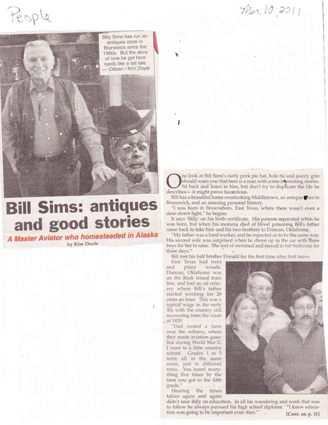 File:Bill Sims, good stories from The Brunswick Citizen, March 10, 2011.pdf