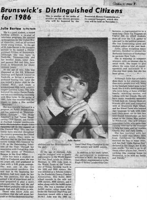 Julie Bartee, Distinguished Citizen 1986 (3).jpg