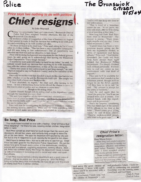 File:Chief Bud Price Resigns from The Brunswick Citizen, August 5, 2004.pdf