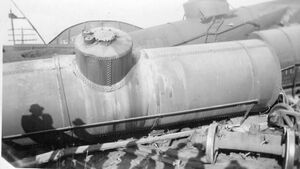 Tanker train wreck on the B&O. in the 1940s.jpg