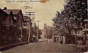 Brunswick looking north from South Maple Avenue Post Card.jpg
