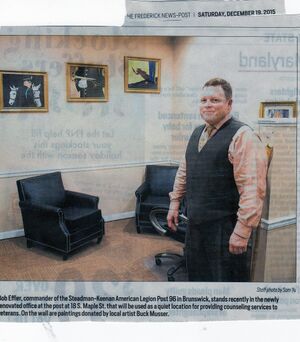 American Legion 2015 Commander Bob Effler in new counciling room.jpg