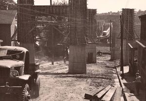 Potomac River Bridge Early Construction on South Virginia Avenue 1955.jpg