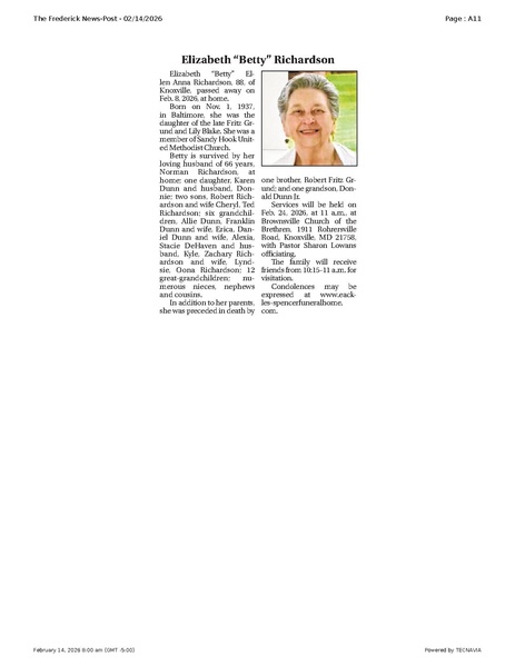 File:Elizabeth “Betty” Richardson, FrederickNewsPost, 2026.02.14.pdf