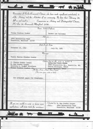 Thomas Woodrow Souder, Distinguished Citizen 1984 (4).jpg