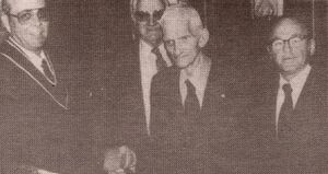 Masons honor William L. Grossin 1987.jpg