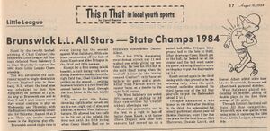 Little League 1984 State Champs from The Brunswick Citizen, Vol 11, No 33, August 16, 1984.jpg