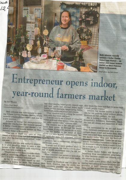 File:A Better Choice Bakery and Market, Beth Johnson from the Frederick News Post Decembr 12, 2010.jpg