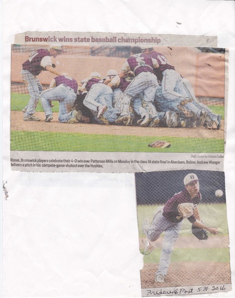File:Baseball 2016 Champs from The Frederick News Post, May 31, 2016.pdf