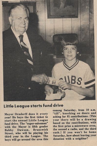 File:Little League 1984 Fund Drive Bobby Dawson from The Brunswick Citizen, Vol 11, No 15, April 12, 1984.jpg