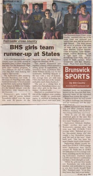 File:Track 2018, Girls Cross Country State Runner-Up from The Brunswick Citizen, Vol 45, No 45, November 15, 2018 (1).jpg