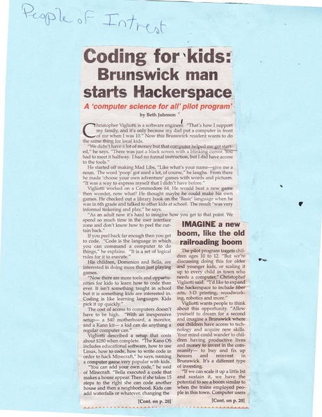 File:Chris Vigliotte, Coding for Kids from The Brunswick Citizen March 31, 2016 (1).pdf