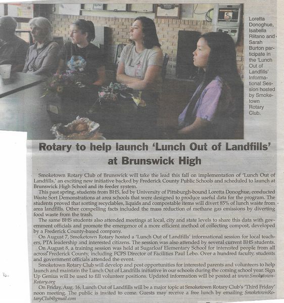 File:American Legion 2019 Lunch Out of Landfills from The Brunswick Citizen, Vol 46, No 31, August 15, 2019.jpg