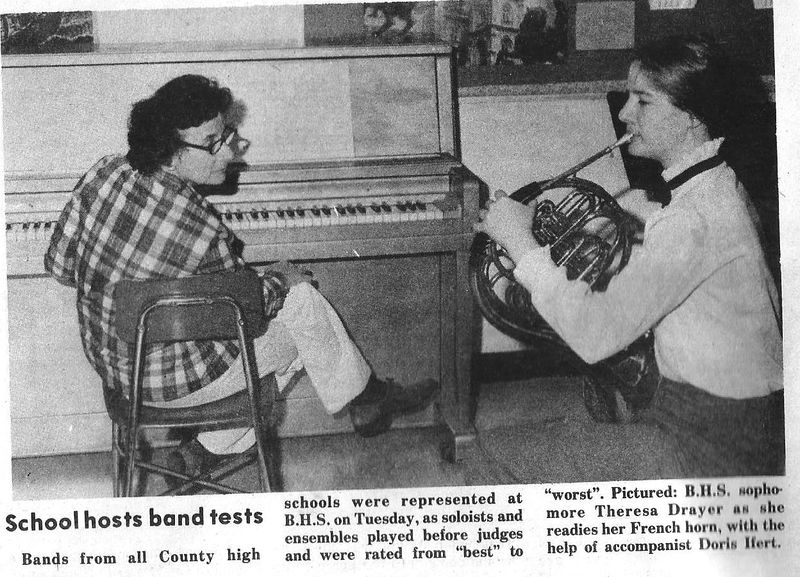 File:Band 1983, Theresa Drayer, Doris Hert from The Brunswick Citizen, Vol 10, No 11, March 17, 1983.jpg
