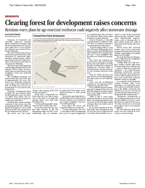 File:Clearing forest for development raises concerns, FrederickNewsPost, 2025.05.07.pdf